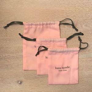 ♠️ Kate Spade 3 pack Pink Jewelry Bags 2 Small 1 Large